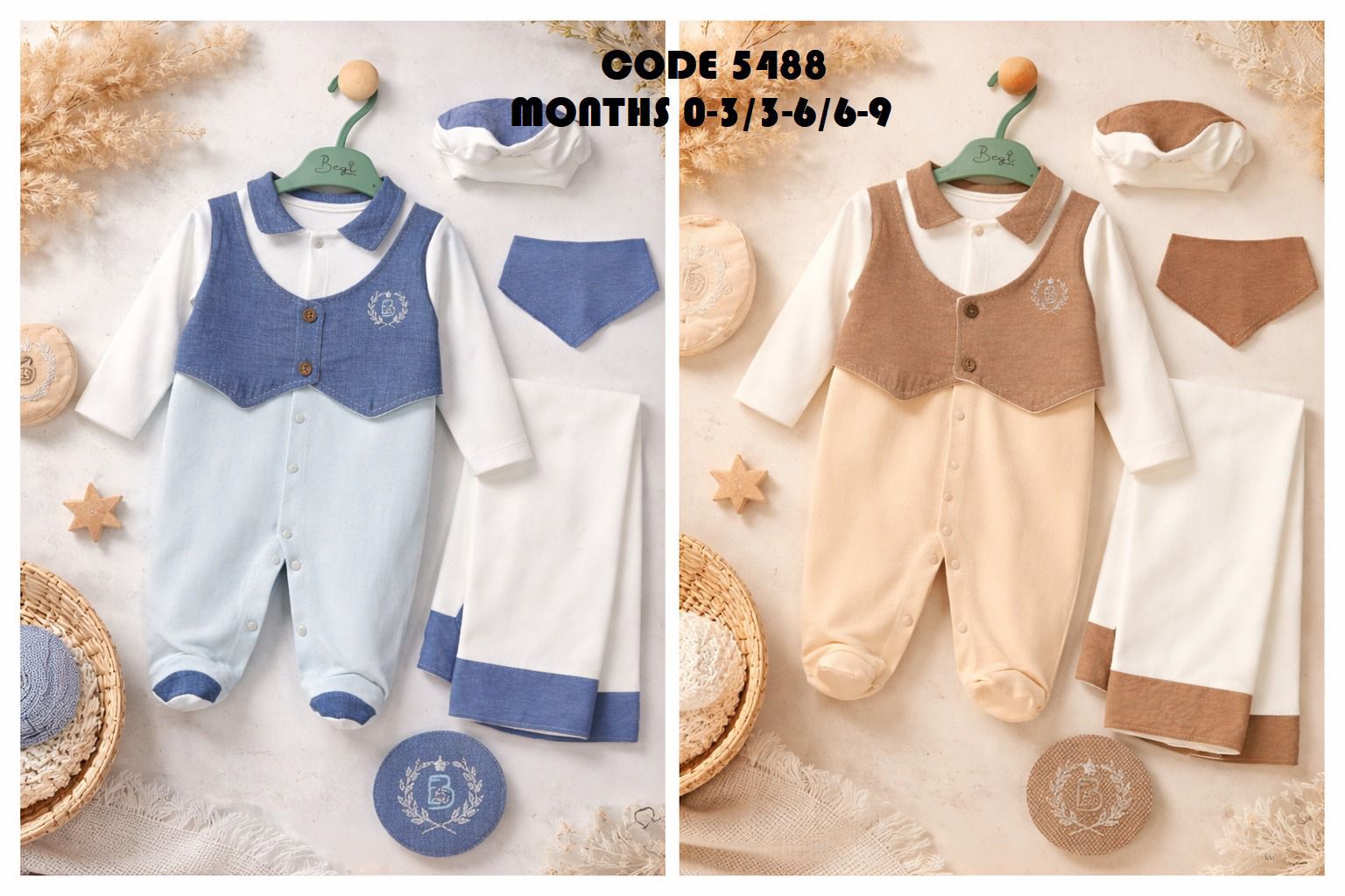 BEGİ-5488 YELEKLİ 40 LÜ SET