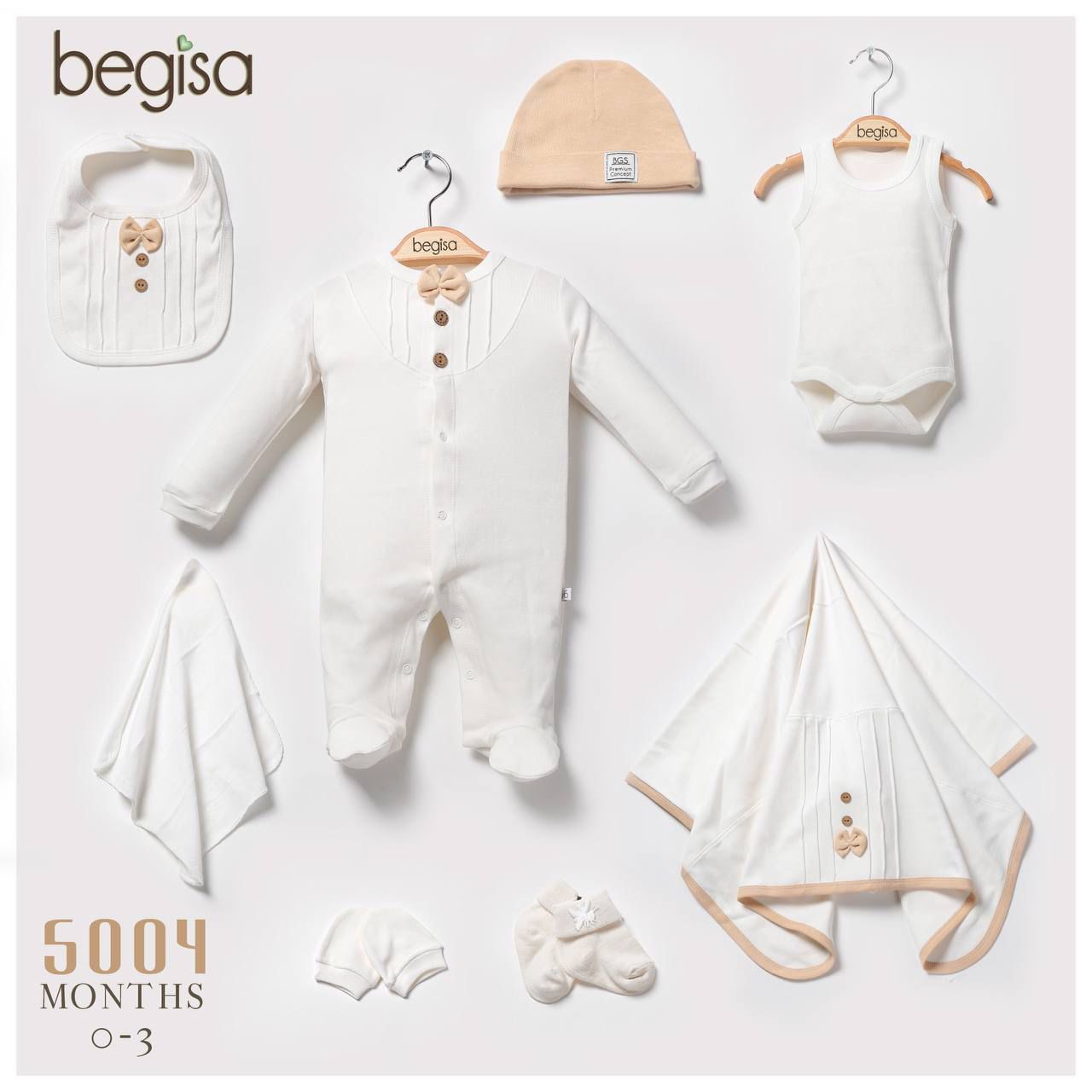 BEGİSA-5004 DANTELLİ RUPERLU İNTERLOK 8'Lİ SET